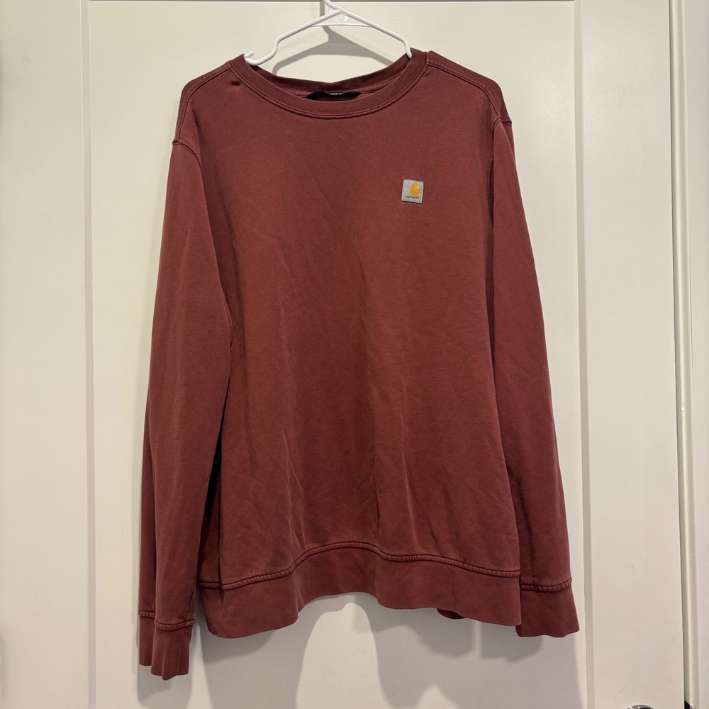 Carhartt Tencel Fiber Series Relaxed Fit Long Sleeve Shirt XL Reddish Brown 1872